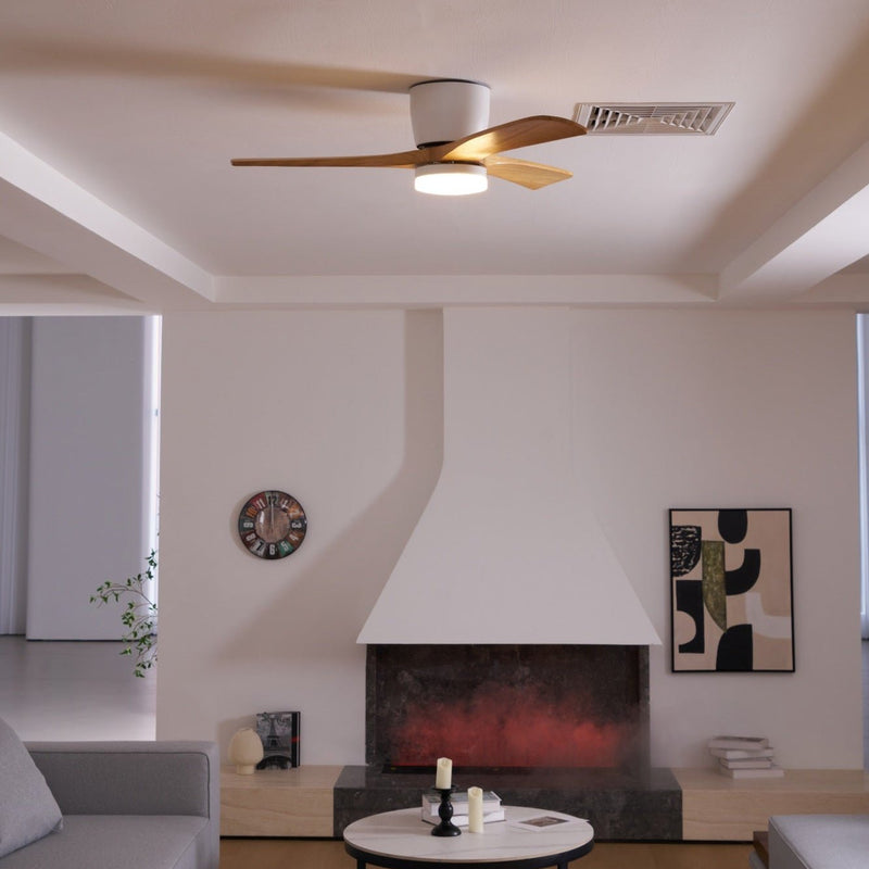 Dřevěný stropní ventilátor