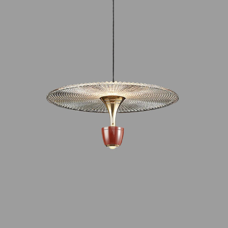 Nowoczesna lampa wisząca Led w kształcie dysku
