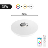 Inteligentna, nowoczesna lampa sufitowa RGB