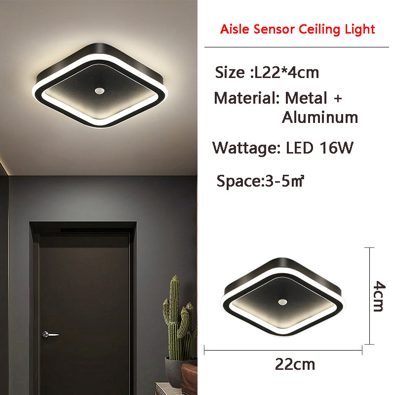 Czujnik ruchu PIR LED lampa sufitowa