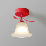 Enkel Tiffany-Taklampa Med Miniblommor