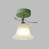 Enkel Tiffany-Taklampa Med Miniblommor