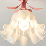 Enkel Tiffany-Taklampa Med Miniblommor