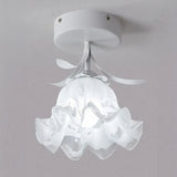 Enkel Tiffany-Taklampa Med Miniblommor