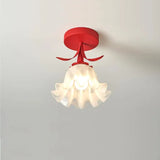 Enkel Tiffany-Taklampa Med Miniblommor