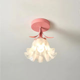 Enkel Tiffany-Taklampa Med Miniblommor