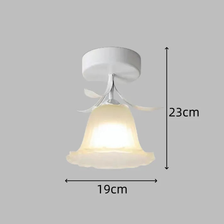 Enkel Tiffany-Taklampa Med Miniblommor