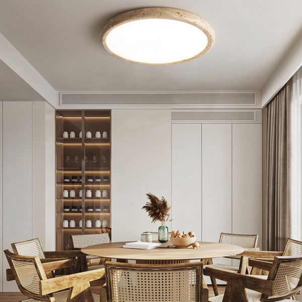 Lampa sufitowa LED wykonana z kamienia naturalnego