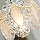 Floral Taklampa I Glas