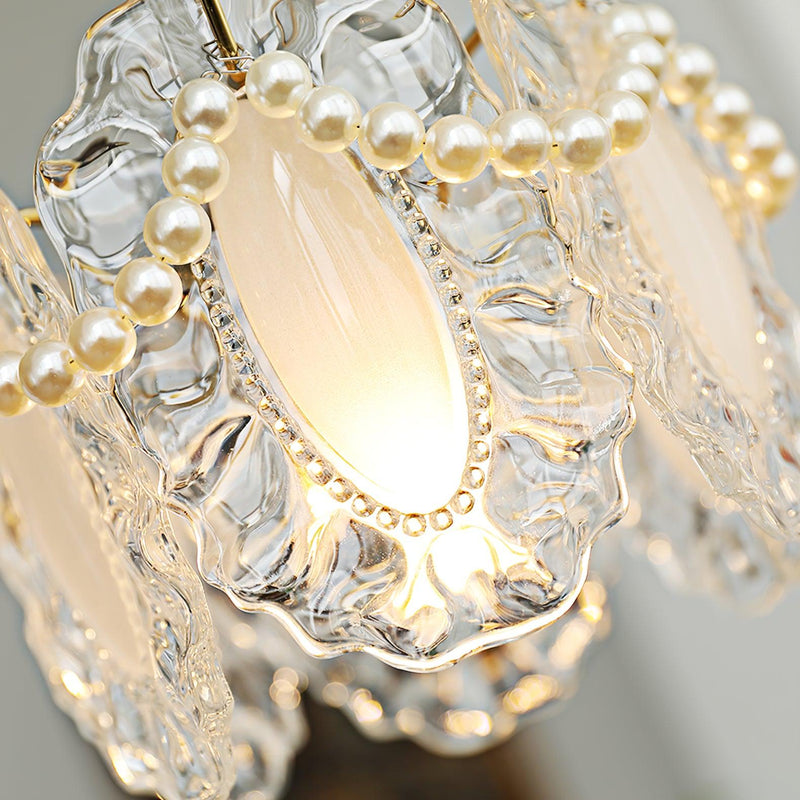 Floral Taklampa I Glas