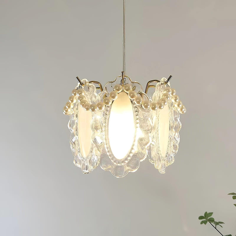Floral Taklampa I Glas