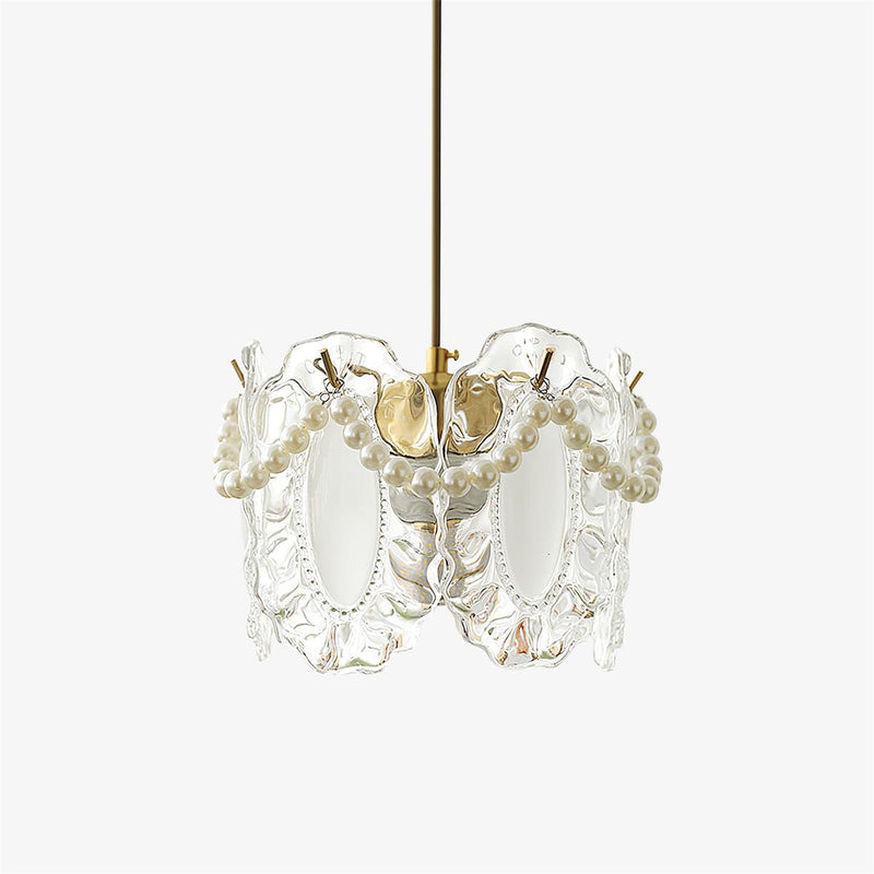 Floral Taklampa I Glas