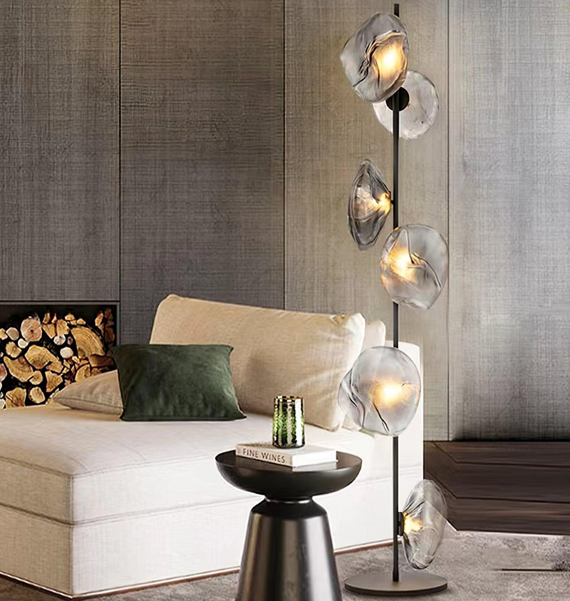 Lampa podłogowa Glass Mesh Petals