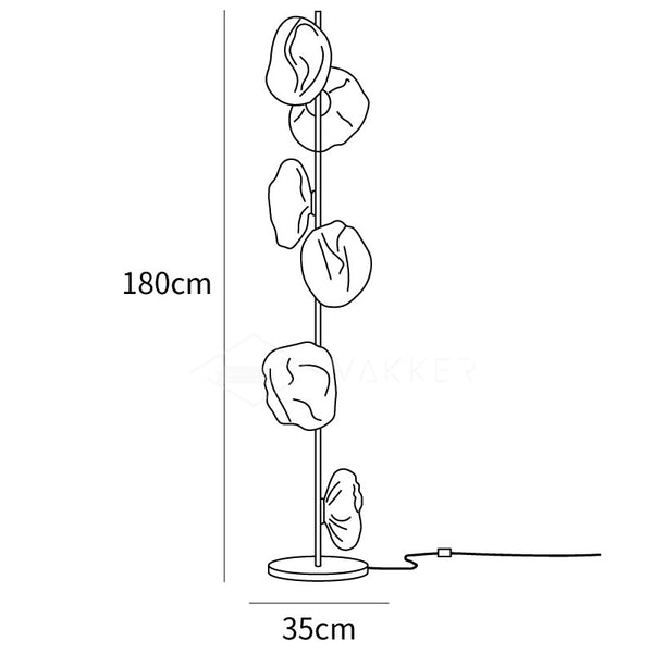 Lampa podłogowa Glass Mesh Petals