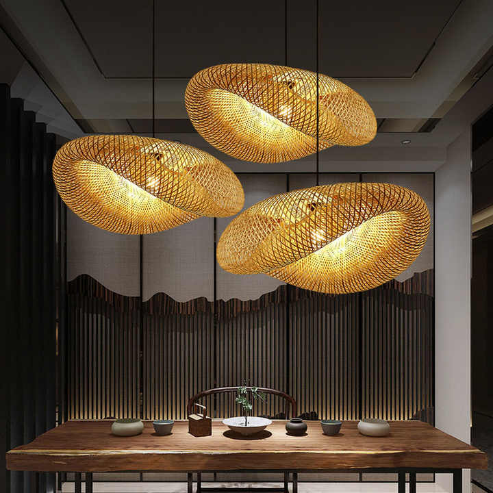 Bambusowa lampa wisząca