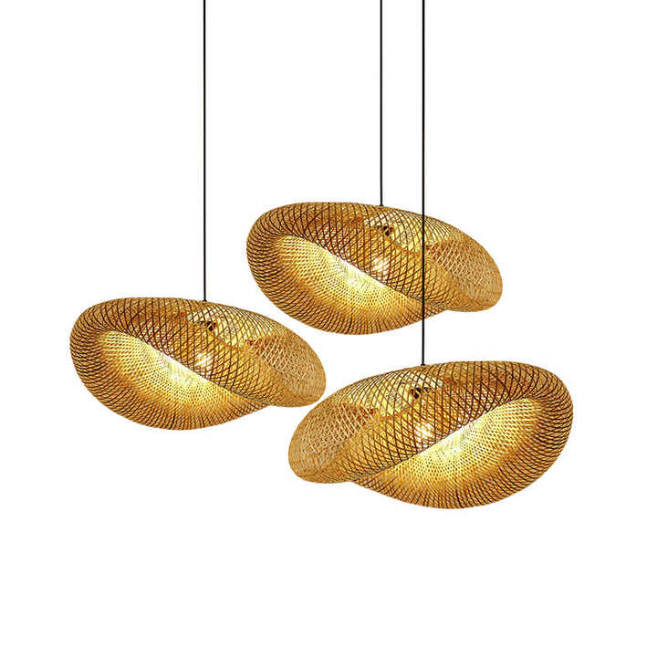 Bambusowa lampa wisząca