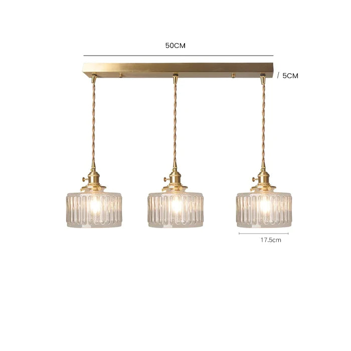 Hängande lampa med Vintage-kristaller