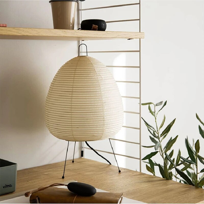 Lampa av japanskt rispapper