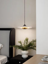 Lampa Med Flygande Tefat I Marmor