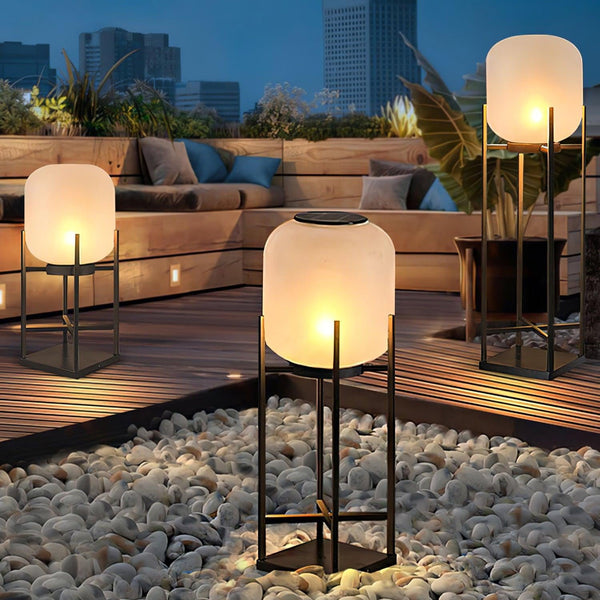 Zewnętrzna solarna lampa podłogowa Lantern