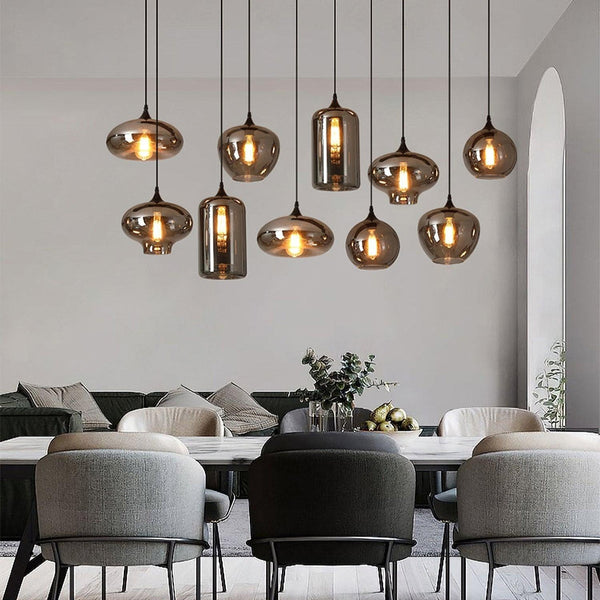 Lampa wisząca w kształcie butelki