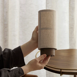 Japonská hedvábná stolní lampa