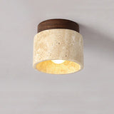 Japońska kreatywna lampa sufitowa w kremowym stylu