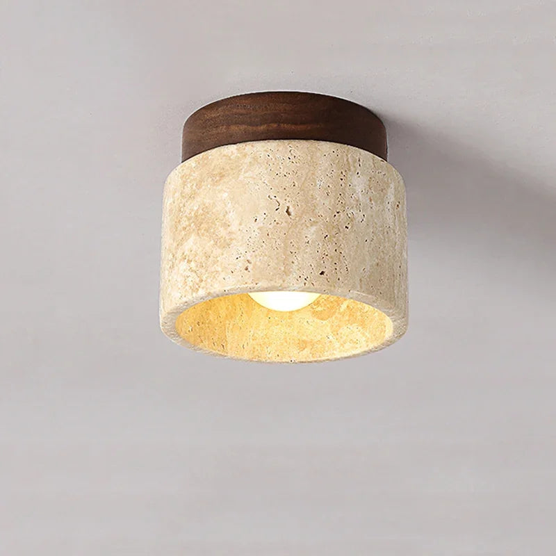 Japońska kreatywna lampa sufitowa w kremowym stylu