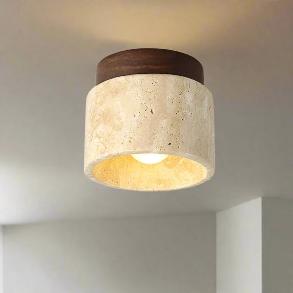 Japońska kreatywna lampa sufitowa w kremowym stylu