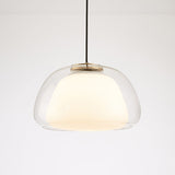 Nowoczesna lampa wisząca Jelly z mlecznego szkła