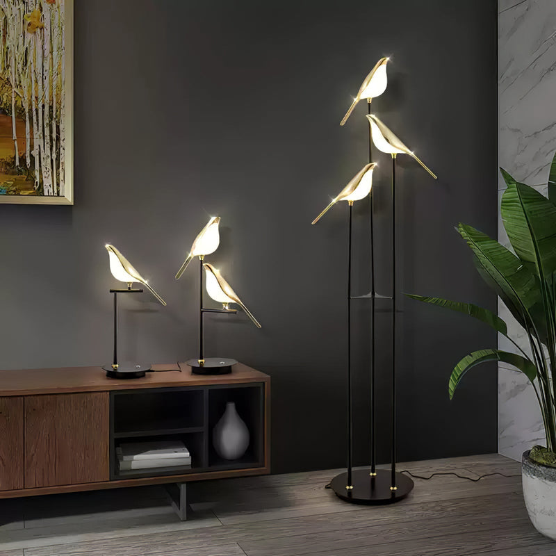 Lampa podłogowa Magpie Perch Torchiere Lamp