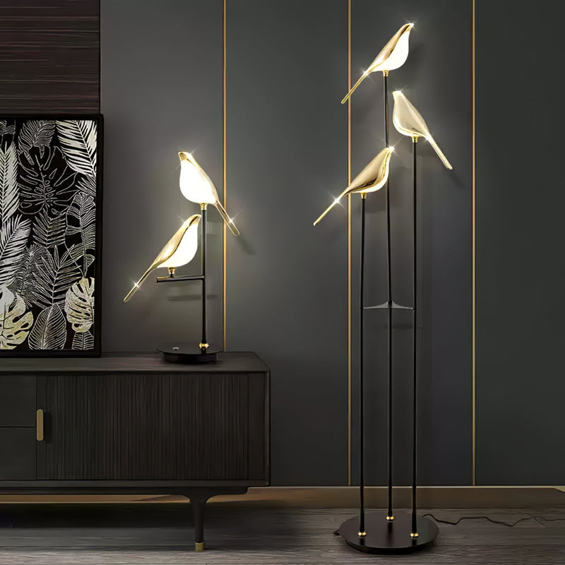 Lampa podłogowa Magpie Perch Torchiere Lamp