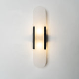 Melanżowa, wydłużona lampa ścienna z alabastru