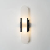 Melanżowa, wydłużona lampa ścienna z alabastru