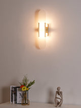 Melanżowa, wydłużona lampa ścienna z alabastru