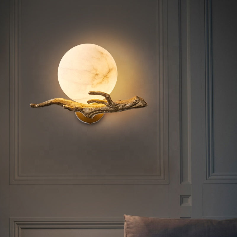 Modern Kreativ Vägglampa I Marmor