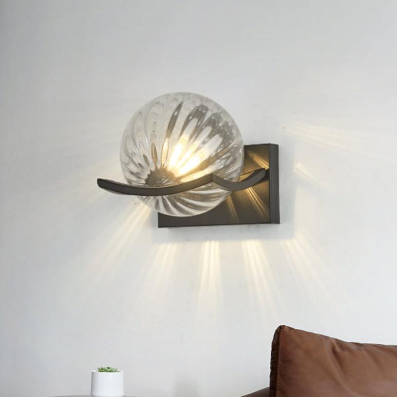 Modern Led-Vägglampa Glas