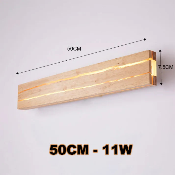 Modern Väggarmatur I Trä Med Tårar Vägglampa För Heminredning