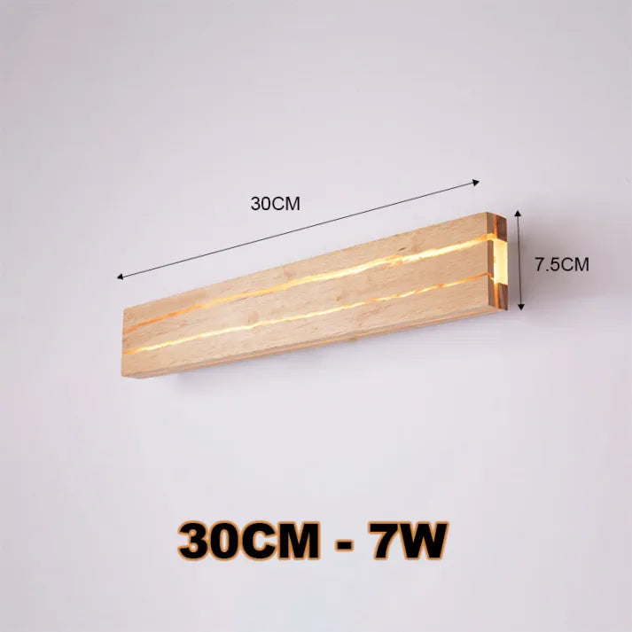 Modern Väggarmatur I Trä Med Tårar Vägglampa För Heminredning