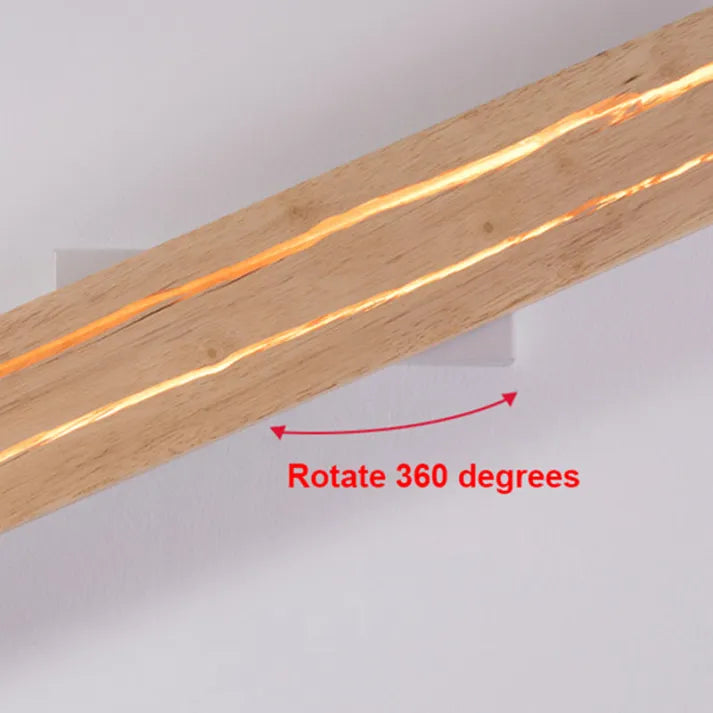 Modern Väggarmatur I Trä Med Tårar Vägglampa För Heminredning
