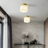 Alabastrowa lampa sufitowa Moon