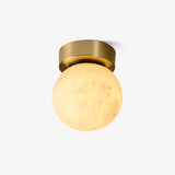 Alabastrowa lampa sufitowa Moon