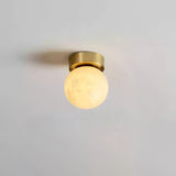 Alabastrowa lampa sufitowa Moon