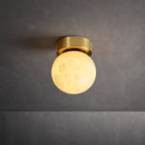 Alabastrowa lampa sufitowa Moon