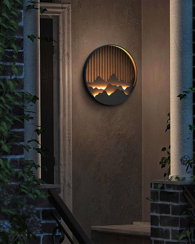 Górska zewnętrzna lampa ścienna