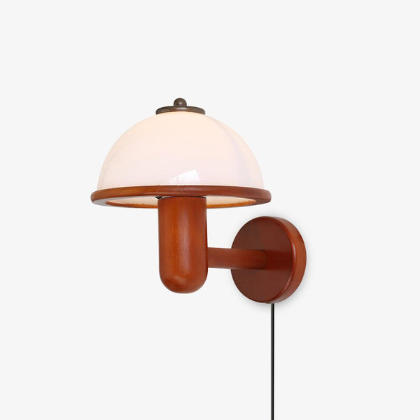 Lampa ścienna z drewna piżmowego
