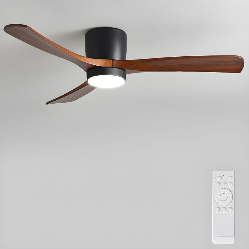 Dřevěný stropní ventilátor