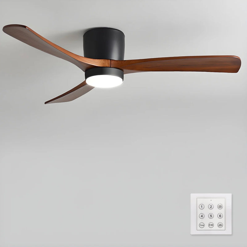 Dřevěný stropní ventilátor