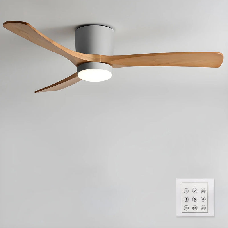 Dřevěný stropní ventilátor