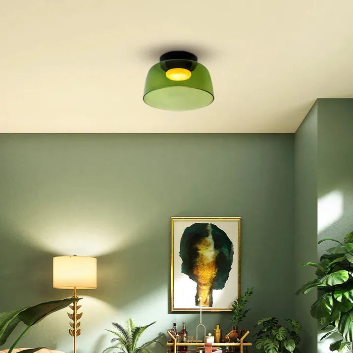 Nordisk Designer Kreativ Personlighet Medeltida Glas Taklampa